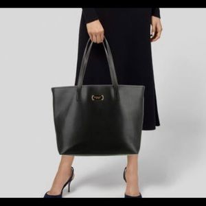 Michael Michael Kors Large Black Leather Tote Bag